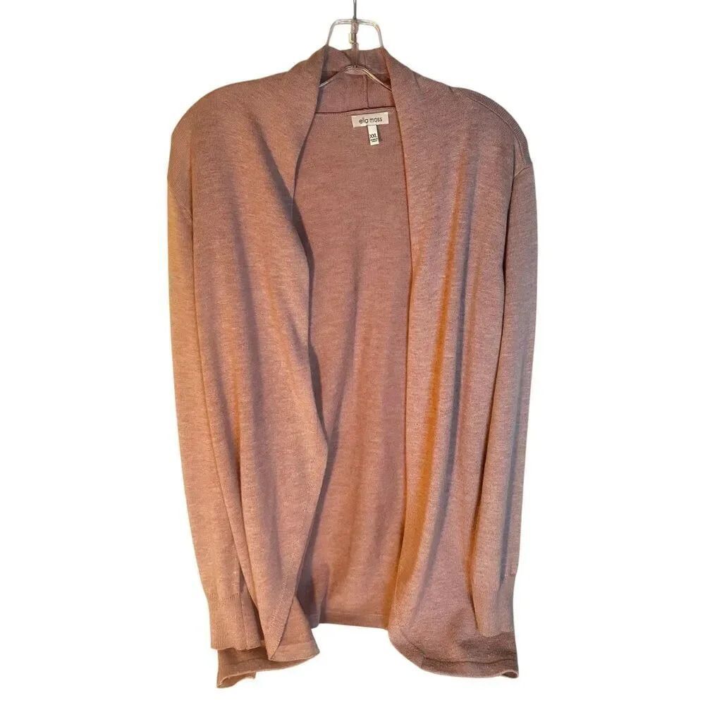 Cardigan Ella Moss Women's Cozy Open Front Cardigan Layer Size XXL